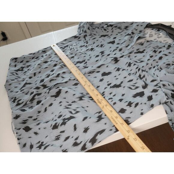 Women's Blue 3/4 Puff Sleeve Top XL - Picture 5 of 7